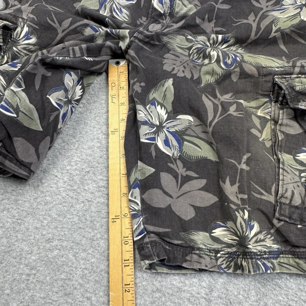 Urban Pipeline Cargo Shorts Mens 36 Multicolor Hawaiian Floral Twill‎ 11" Inseam - Picture 5 of 7